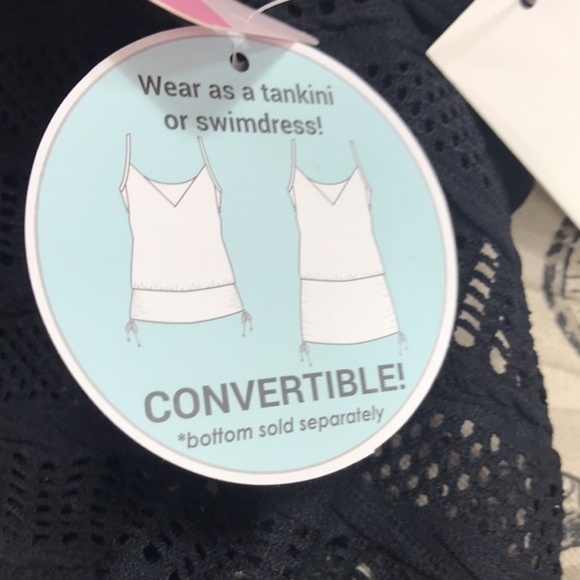 Go by Gossip Mix & Mesh Convertible Crocheted Tank NWT - Picture 9 of 9